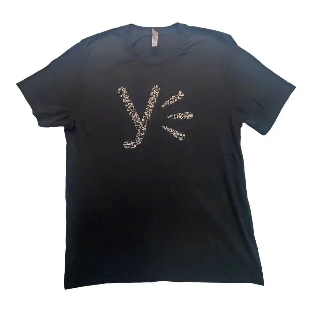 Microsoft Logo T Shirt Black Short Sleeve Graphic Tee Mens XL